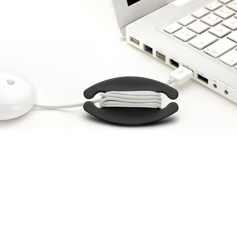 Bobino | Cord Wrap | Cord Organizer | Desk Cable Management | Cord Holder & Cable Organizer | Cord Organizer For Desk Accessories | Cable Holder & Wire Organizer Under Desk | Cord Ties | Medium 3 Pack - Image 2